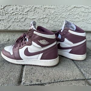 Jordan Youth Air 1 Retro High Og Gs Mauve - White/Sky J Mauve/White - Size 6Y